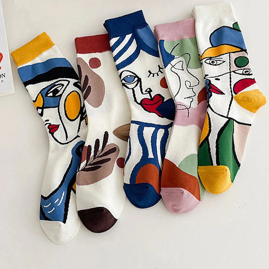 Vivienne – Artistic Abstract Casual Socks