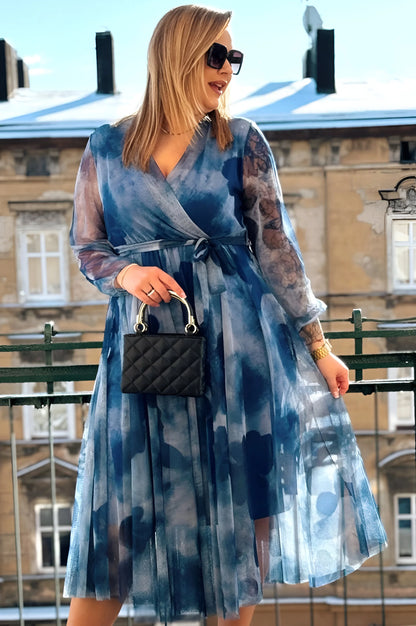 Clémence Sheer Midi Dress