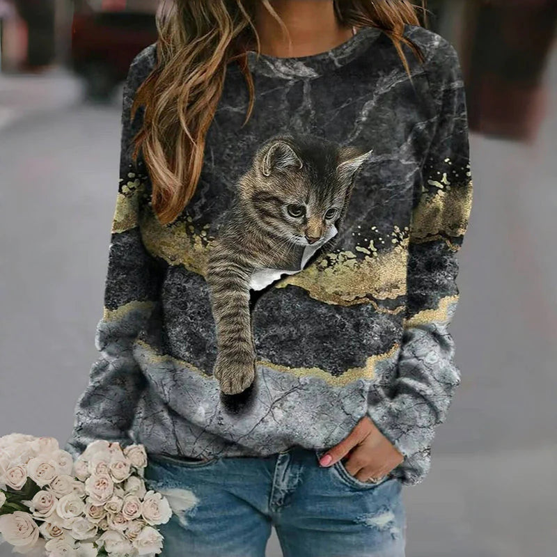 Perine – Cozy Cat-Inspired Sweatshirt