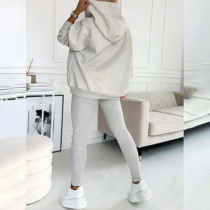 Elara – Casual & Comfortable Three-Piece Sweatshirt Set