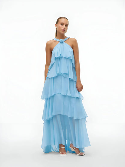 Amélie Ruffle Tiered Maxi Dress