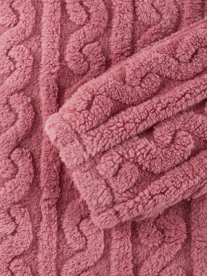 Strzeżymira - Fuzzy Casual Set with Sweater and Pants