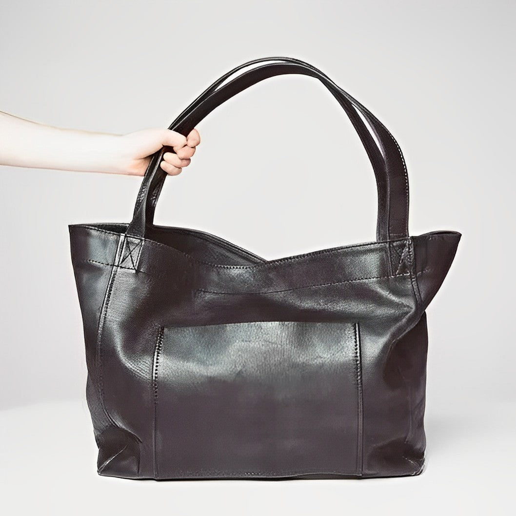 Łucja - Vintage Leather Big Handbag