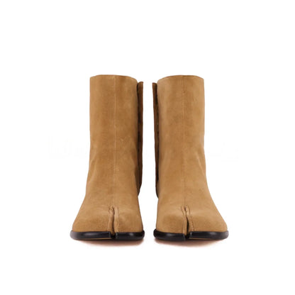 Clémentine Split-Toe Leather Boots