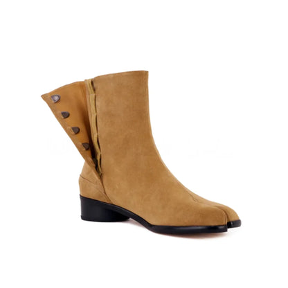 Clémentine Split-Toe Leather Boots