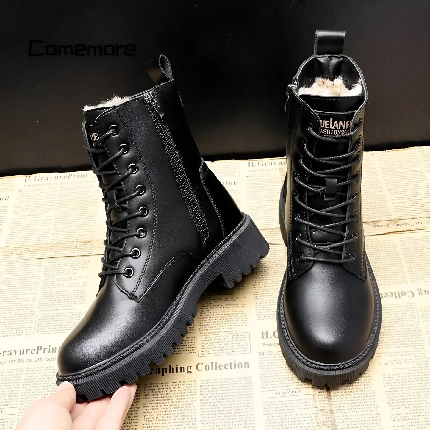 Seraphine - Waterproof Leather Winter Boots