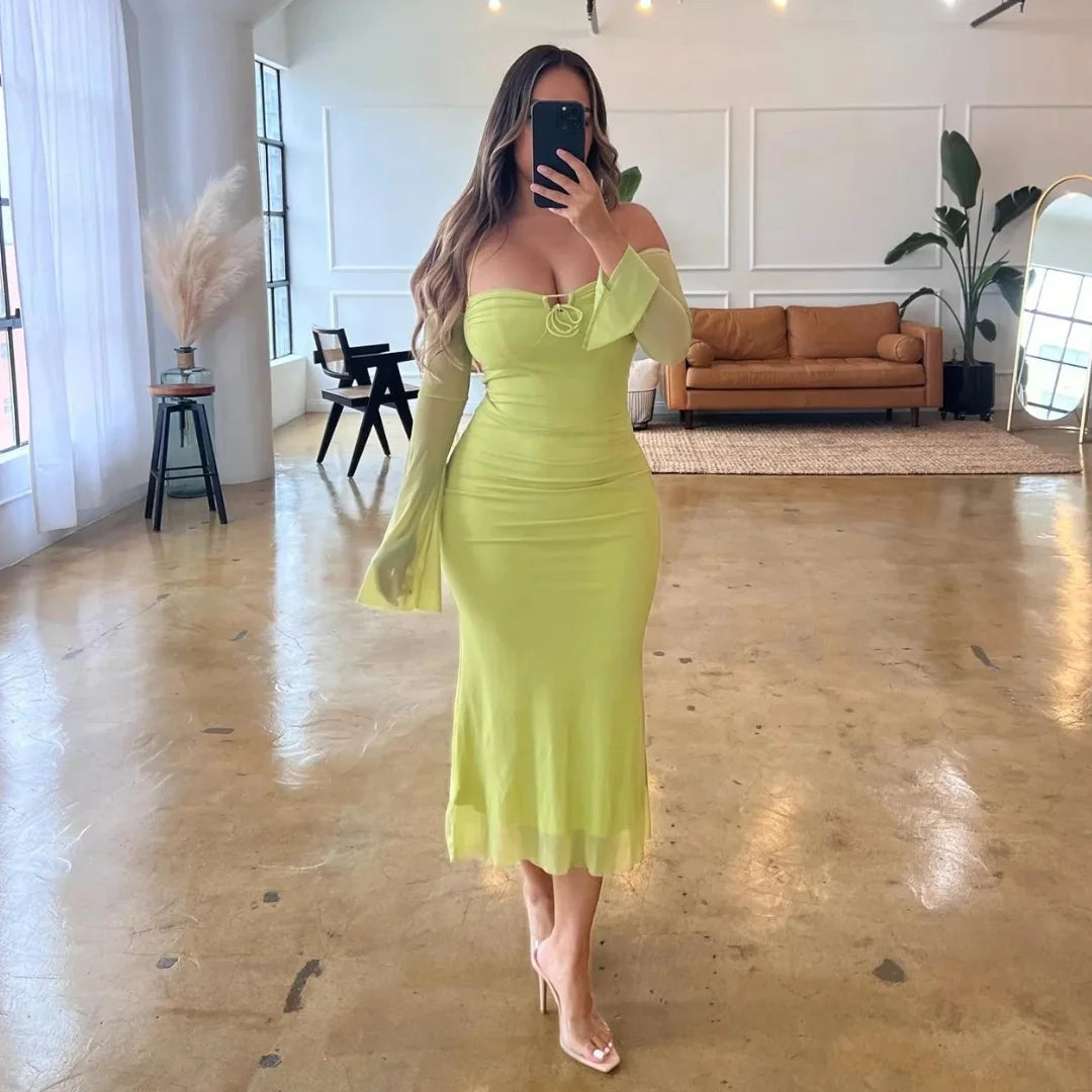 Helena - Halter Midi Dress