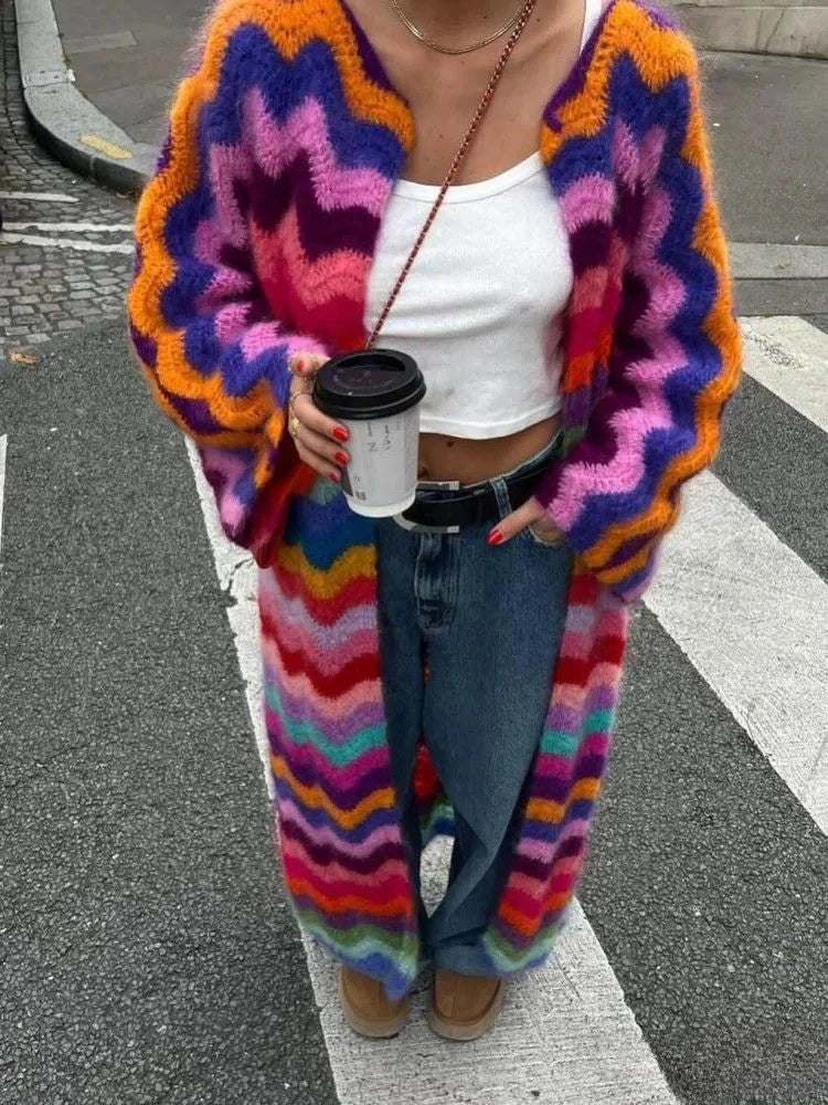 Maelle – Multicolor Maxi Cardigan (Limited Edition)