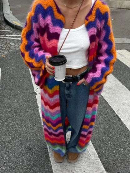 Maelle – Multicolor Maxi Cardigan (Limited Edition)