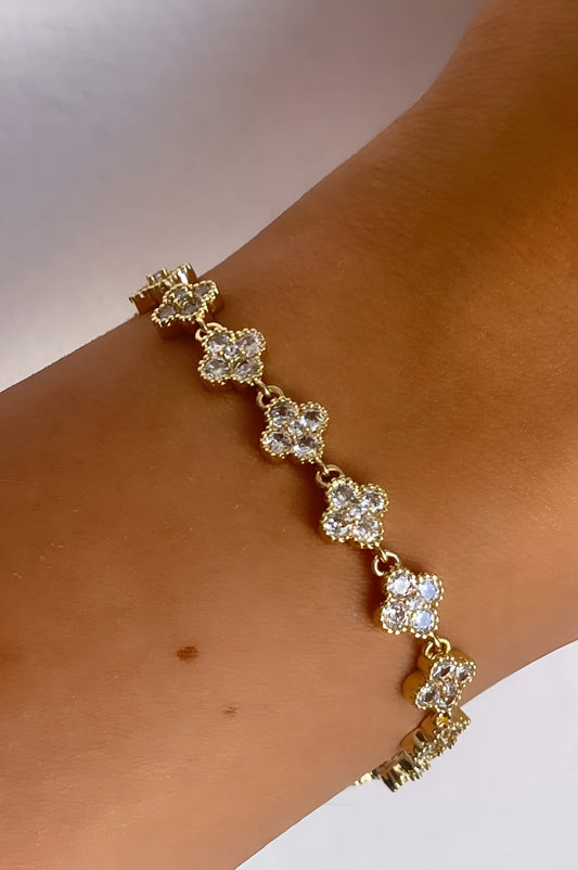 Clémence Floral Charm Bracelet