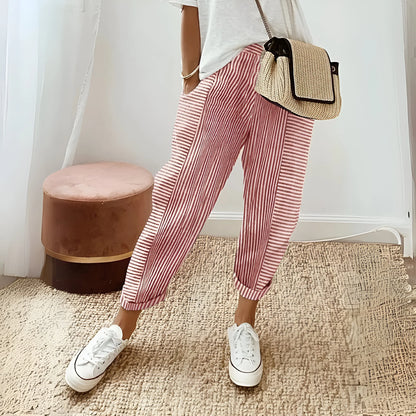 Marinette – Striped Coastal Lounge Pants