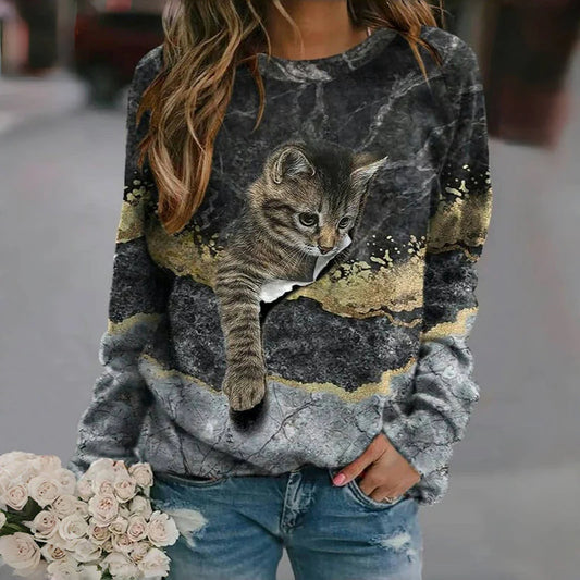 Perine – Cozy Cat-Inspired Sweatshirt