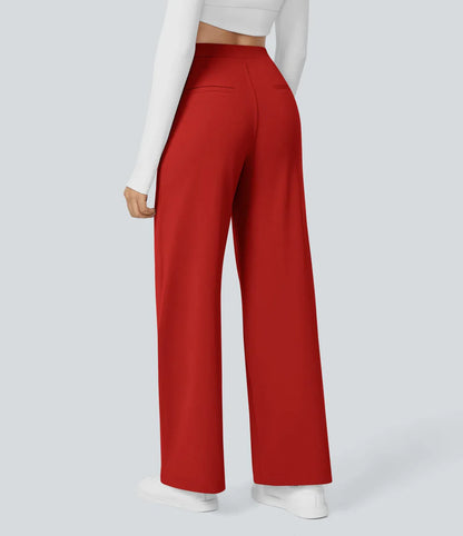 Aela – Sleek High Waist Wide Leg Trousers