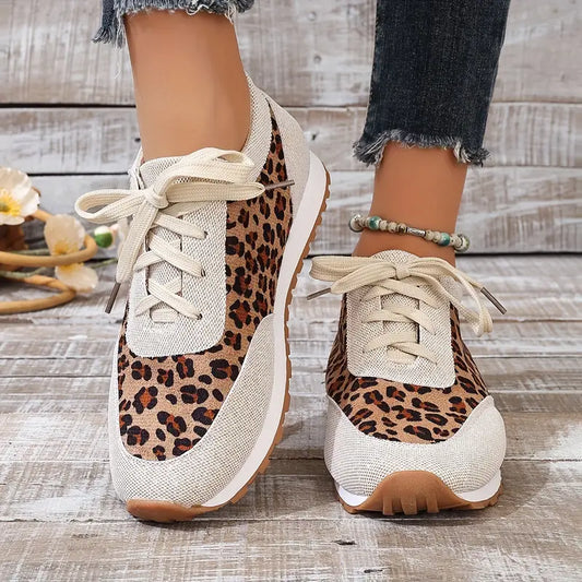WILMA - COMFORTABLE LEOPARD PRINT SNEAKERS