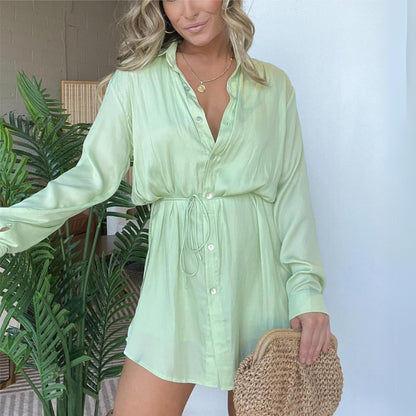 Livia - Satin Romper Dress