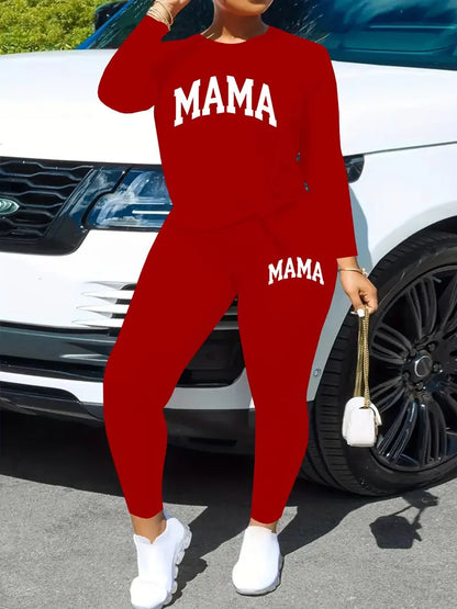 Przybysława - Mama Print Set with Skinny Pants