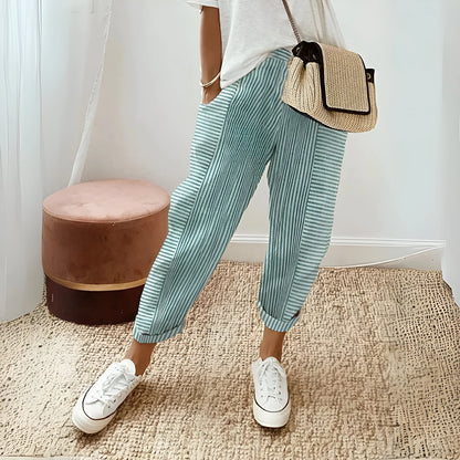 Marinette – Striped Coastal Lounge Pants