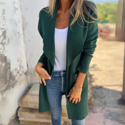 Élodie – Casual Cardigan Jacket with Lapels