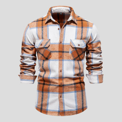 Victor – Checked Men's Long-Sleeve Shirt