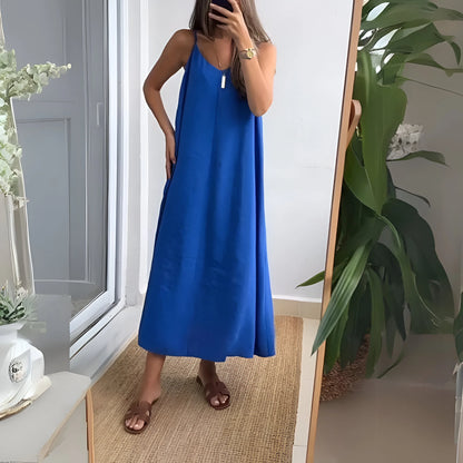 Léna – Minimalist Slip Maxi Dress