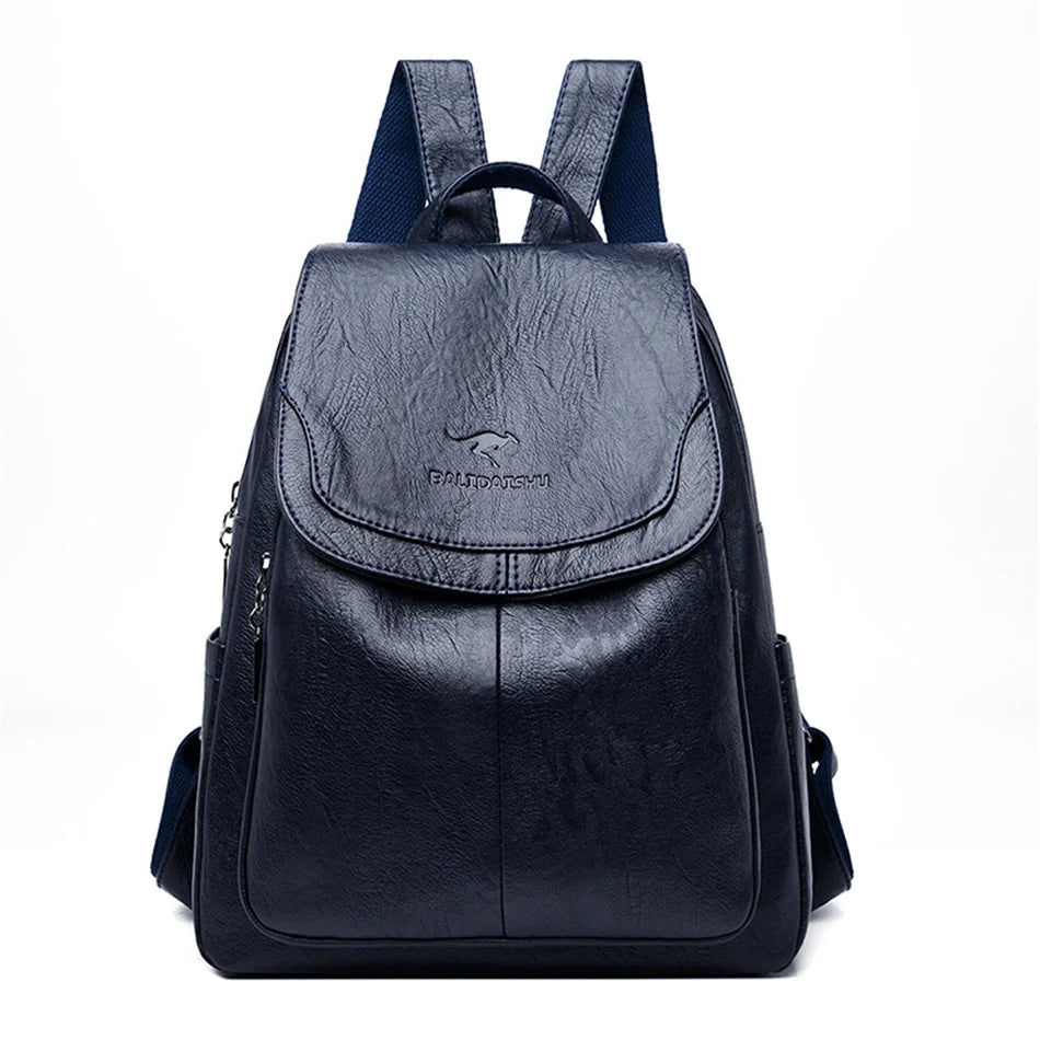 Izolda - Anti-Theft Leather Backpack