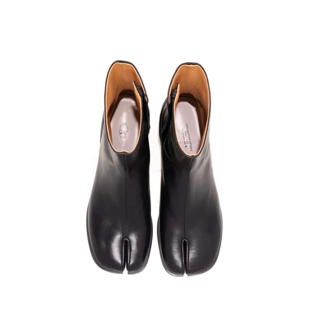 Clémentine Split-Toe Leather Boots