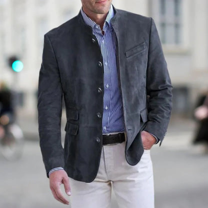 Étienne – Modern Stand Collar Men's Blazer