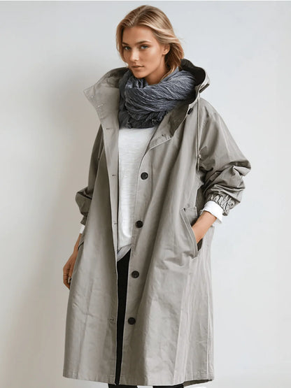Axelle – Stylish Waterproof Trench for All Seasons