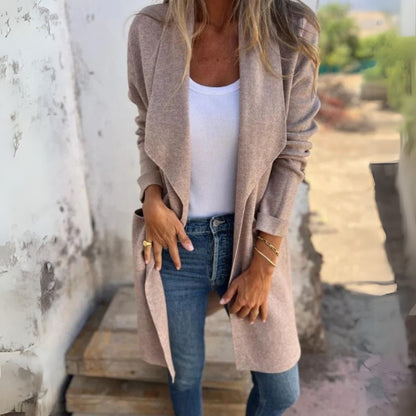 Élodie – Casual Cardigan Jacket with Lapels