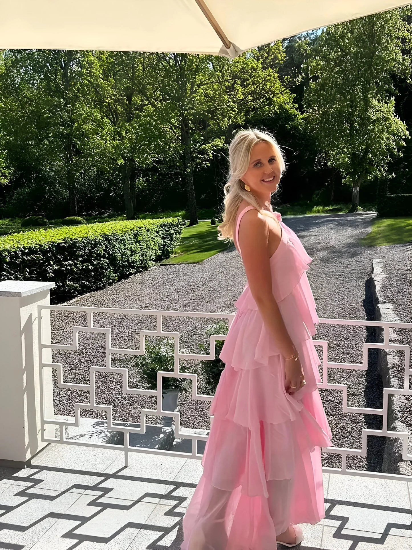Amélie Ruffle Tiered Maxi Dress