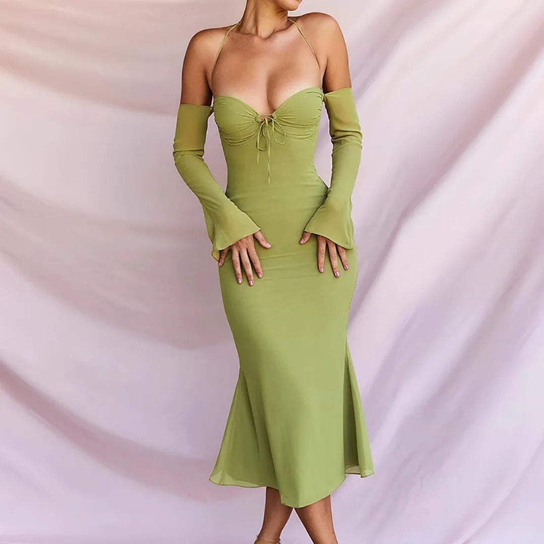 Helena - Halter Midi Dress