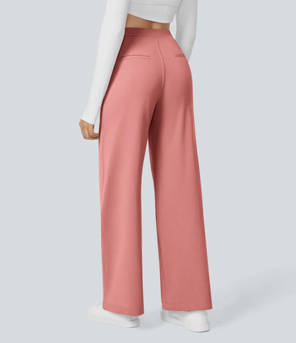 Aela – Sleek High Waist Wide Leg Trousers
