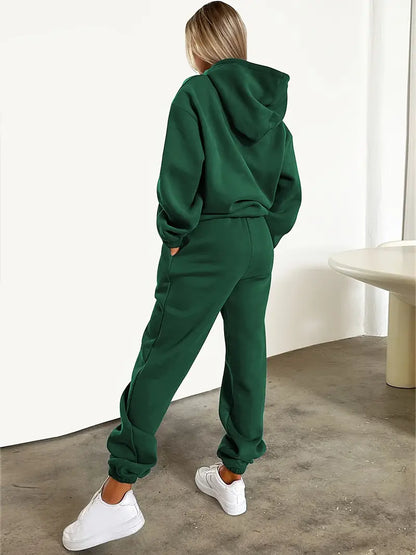 Daromira - Hoodie and Jogger Pants Set with Print