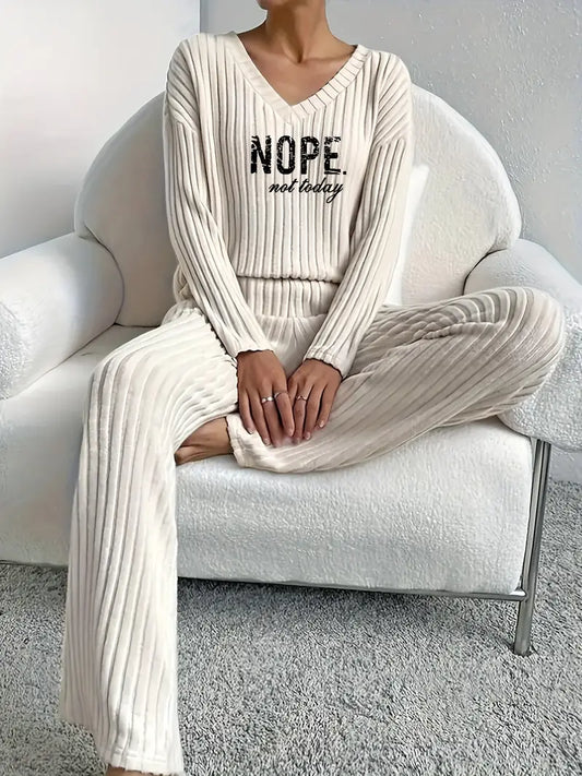 Rzęsosława - Ribbed Two-Piece Set