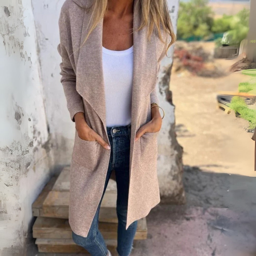 Élodie – Casual Cardigan Jacket with Lapels