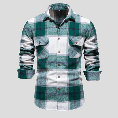 Victor – Checked Men's Long-Sleeve Shirt