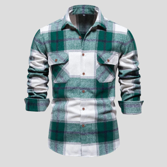 Victor – Checked Men's Long-Sleeve Shirt
