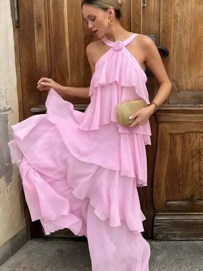 Amélie Ruffle Tiered Maxi Dress