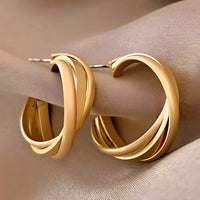 Three Stand Twisted Earrings