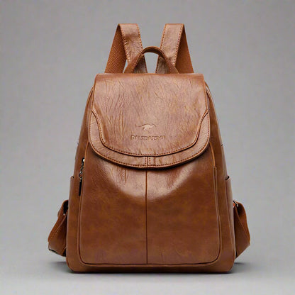 Izolda - Anti-Theft Leather Backpack