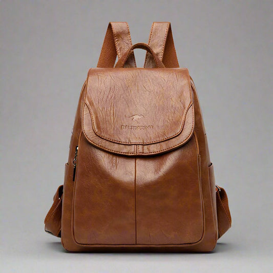 Izolda - Anti-Theft Leather Backpack