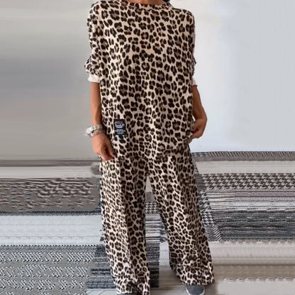 Daina – Chic Leopard Oversized Lounge Set
