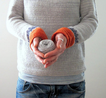 Sigrun – Long Sleeve Sweater with Winter Pattern