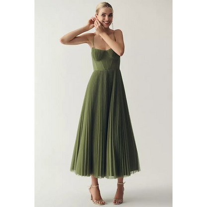 Evelin - Tulle Fit & Flare Midi Dress