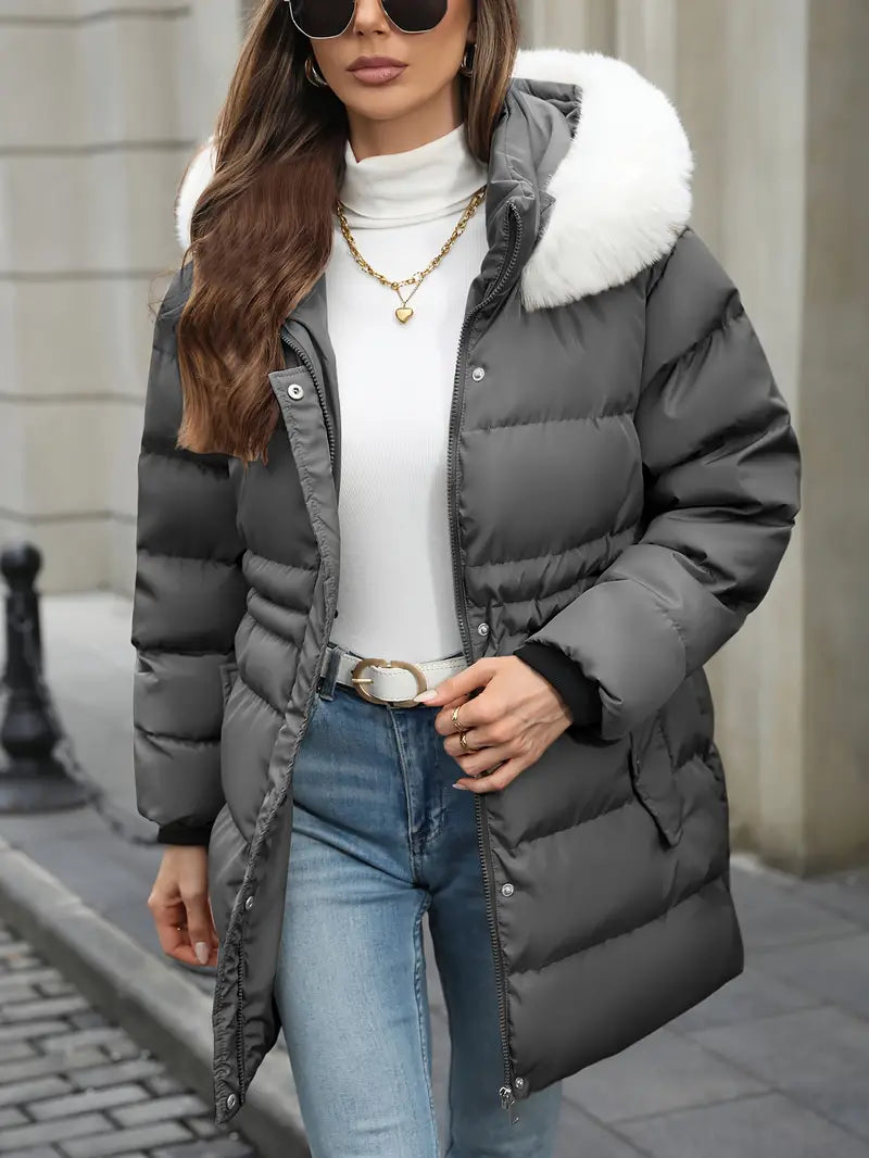 Nina - Quilted Hooded Jacket for Chilly Days
