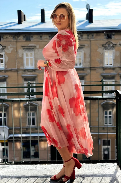 Clémence Sheer Midi Dress