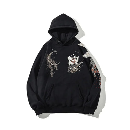 Henri - Nine-Tailed Fox Embroidered Hoodie