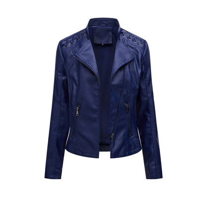 Camille – Classic Lambskin Leather Jacket