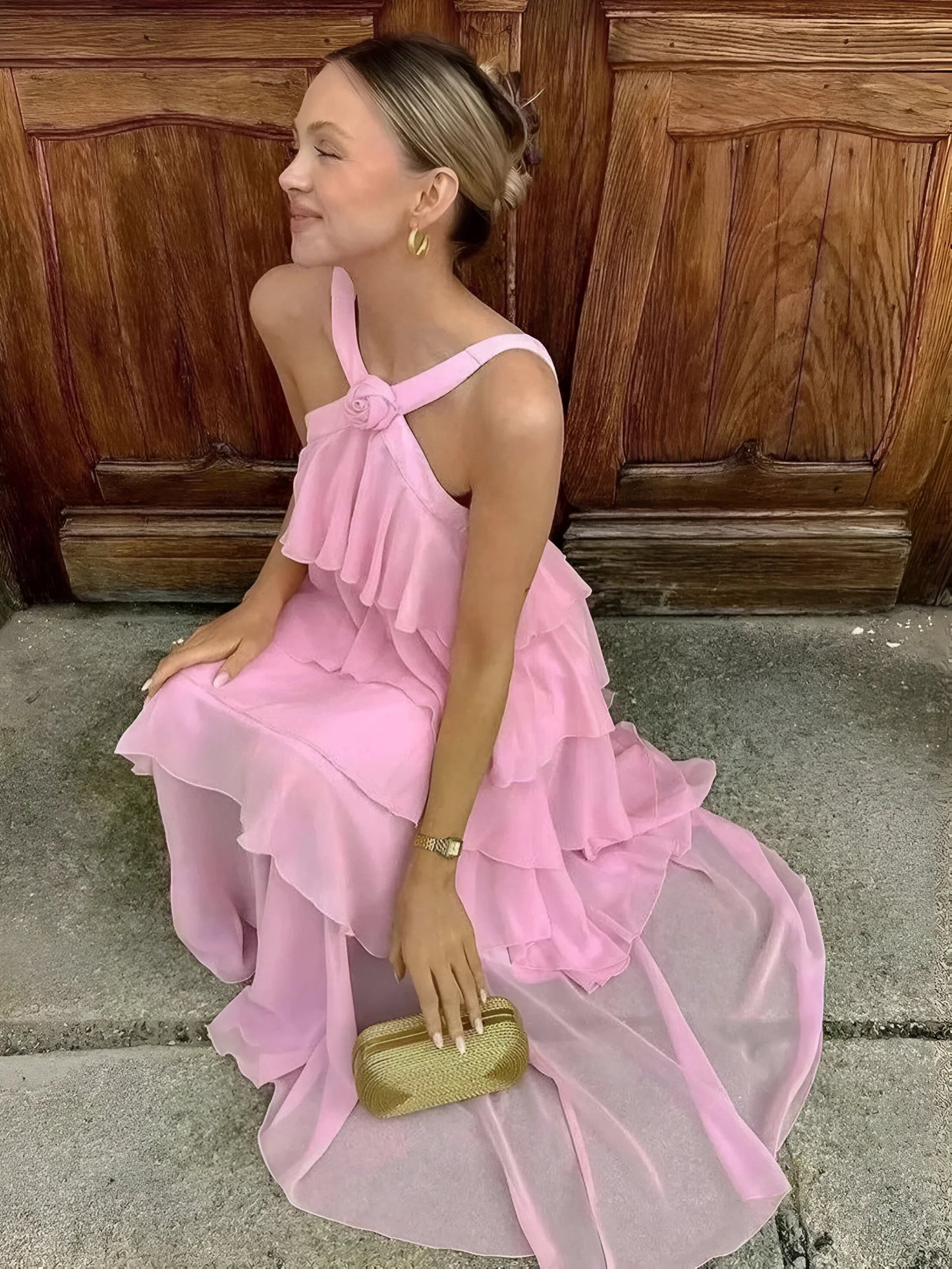 Amélie Ruffle Tiered Maxi Dress