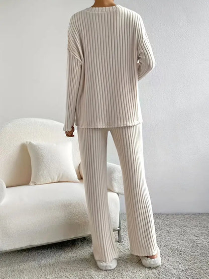 Rzęsosława - Ribbed Two-Piece Set